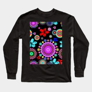 Colorful motifs Long Sleeve T-Shirt